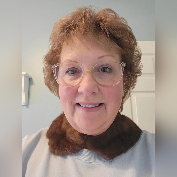 1950-60s Vintage Brown Genuine Mink Fur Collar Stole Removable - Picture 5 of 5